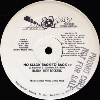 Nation Wide Rockers / Mudies Dub Crew - No Slack Back To Back