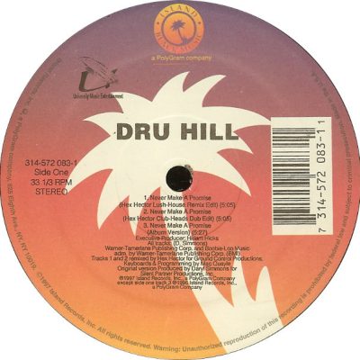 Dru Hill - Never Make A Promise (Hex Hector Remixes) / In My Bed